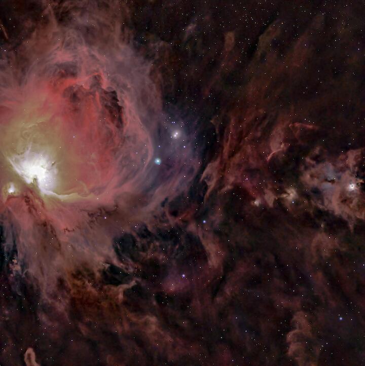 Teleskopaufnahme eines Weltraumnebels