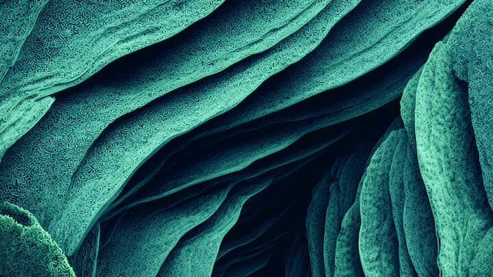 Steinoptik mit Farbe Transformative Teal