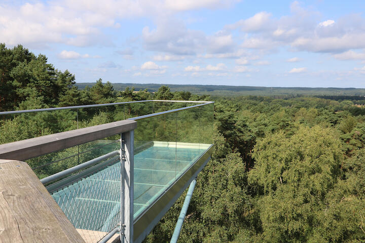 Skywalk Plattform aus Glas